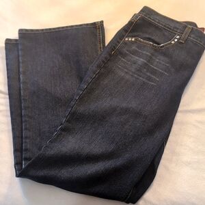 Women's Size 16 Gloria Vanderbilt Flared Zip Up Jeans